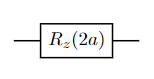Rz(2a)